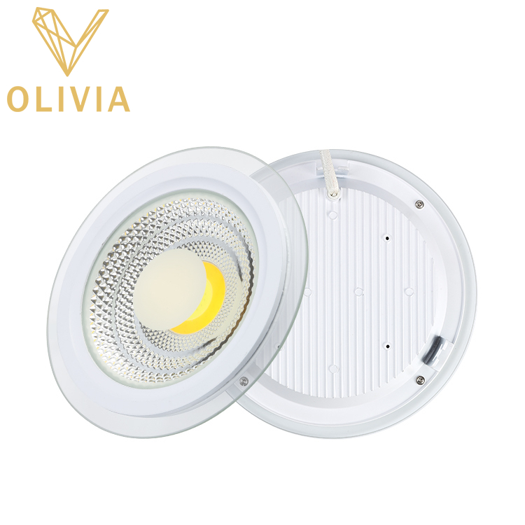 LED COB Glass Panel Light RND