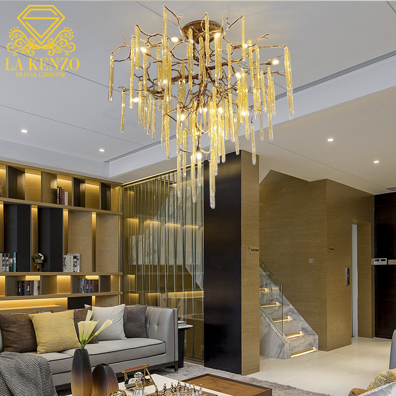 Italian Liquid G9 Crystal Icicles Modern Pendant Lamp 