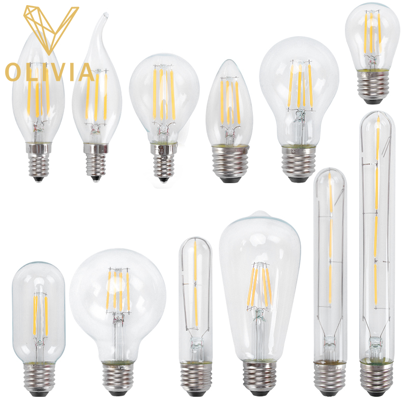 LED Filament Retro Globe Edison Light Bulb 2W/4W/6W/8W