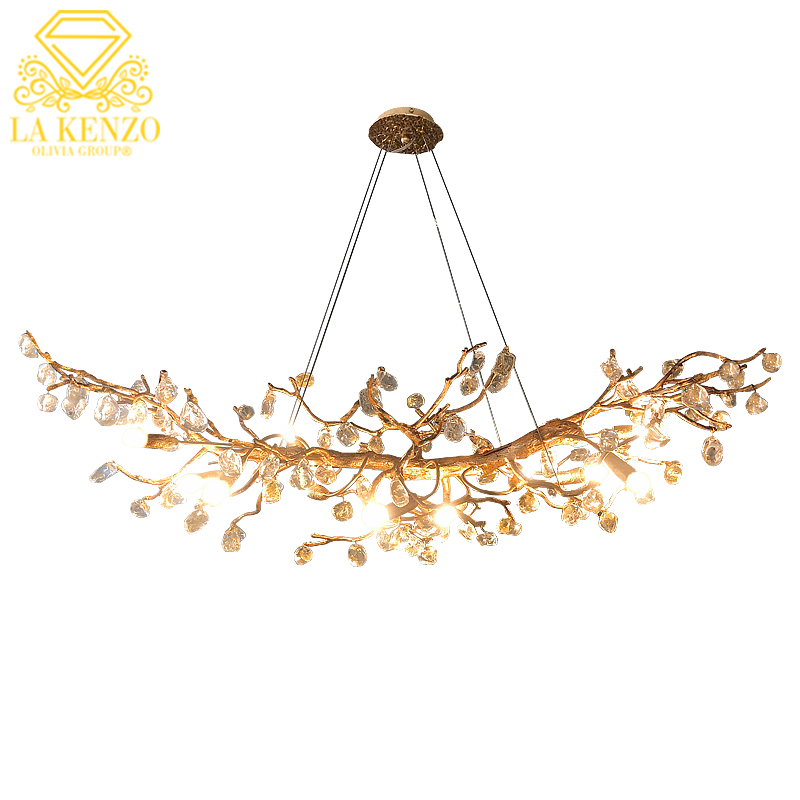 Italian Liquid crysal stone Modern Pendant Lamp 