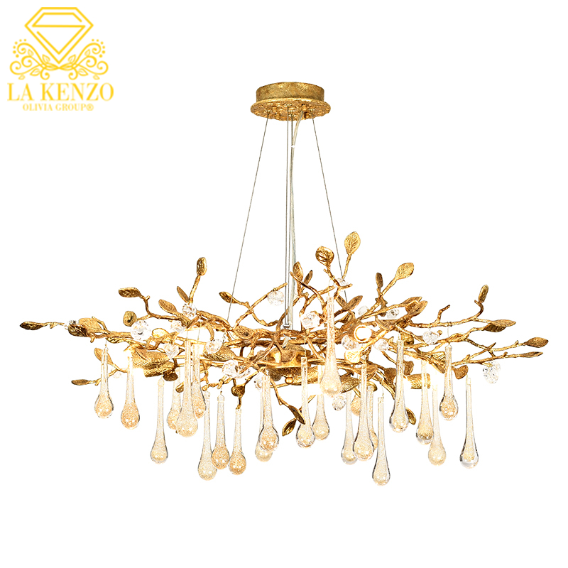 Italian Liquid Water Drops Modern G9 Pendant Lamp 