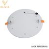 Wholesale Plastic IP20 Double Color Ceiling Recessed Home Led Light Panel Lamp spiral