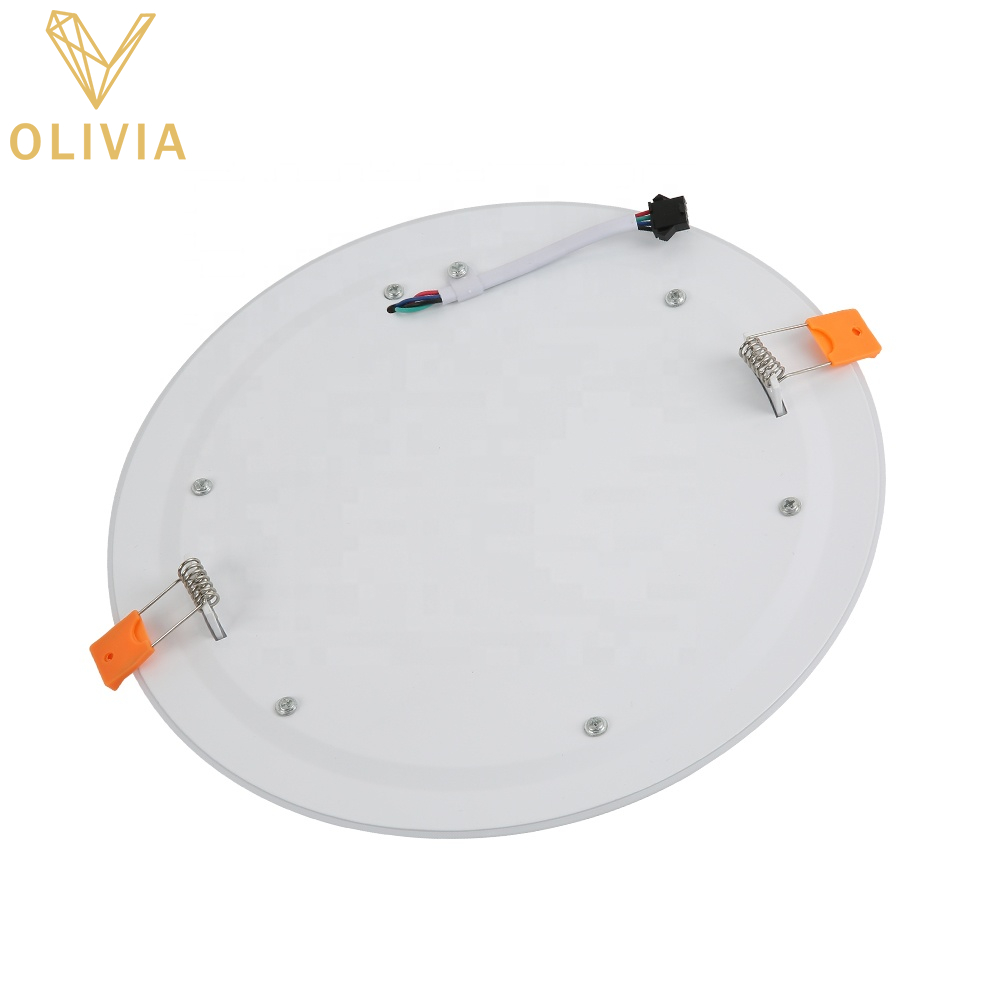Wholesale Plastic IP20 Double Color Slim Ceiling Recessed Home Led Light Panel Lamp 10
