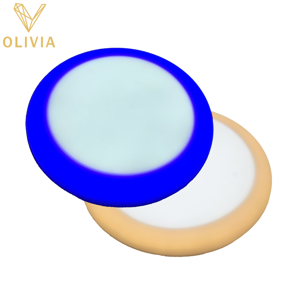 LED Frameless Panel Light Double Color Adjustable RND